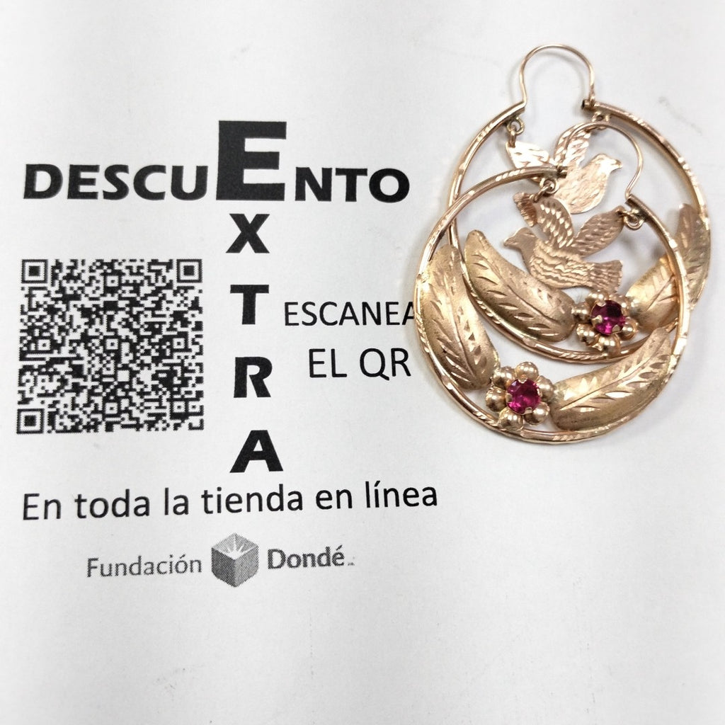 ARRACADAS PAR ORO 10 K 5.8 GRMS (SEMINUEVO)