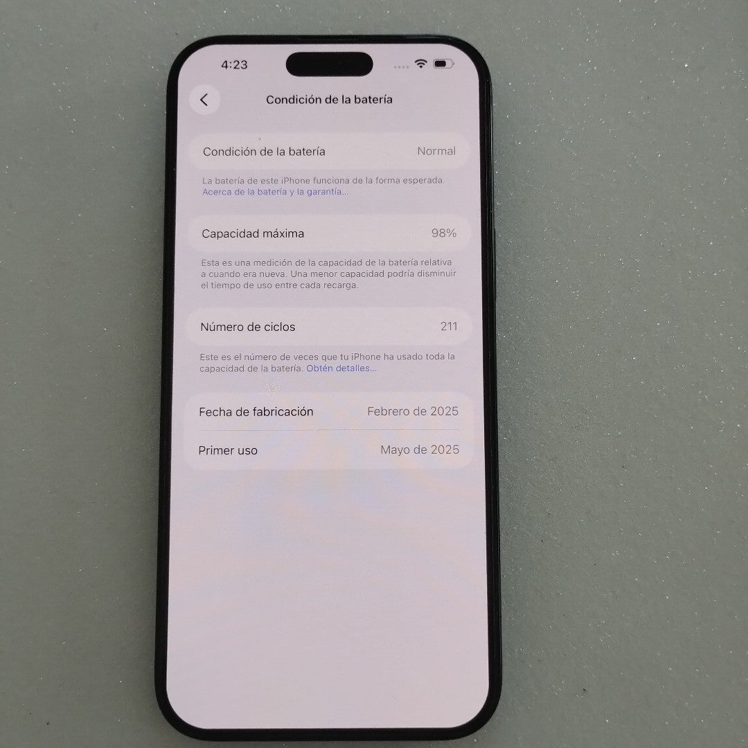 CELULAR APPLE IPHONE 16 PRO MAX A3295 (2024) 256 GB 8 GB RAM (SEMINUEVO)