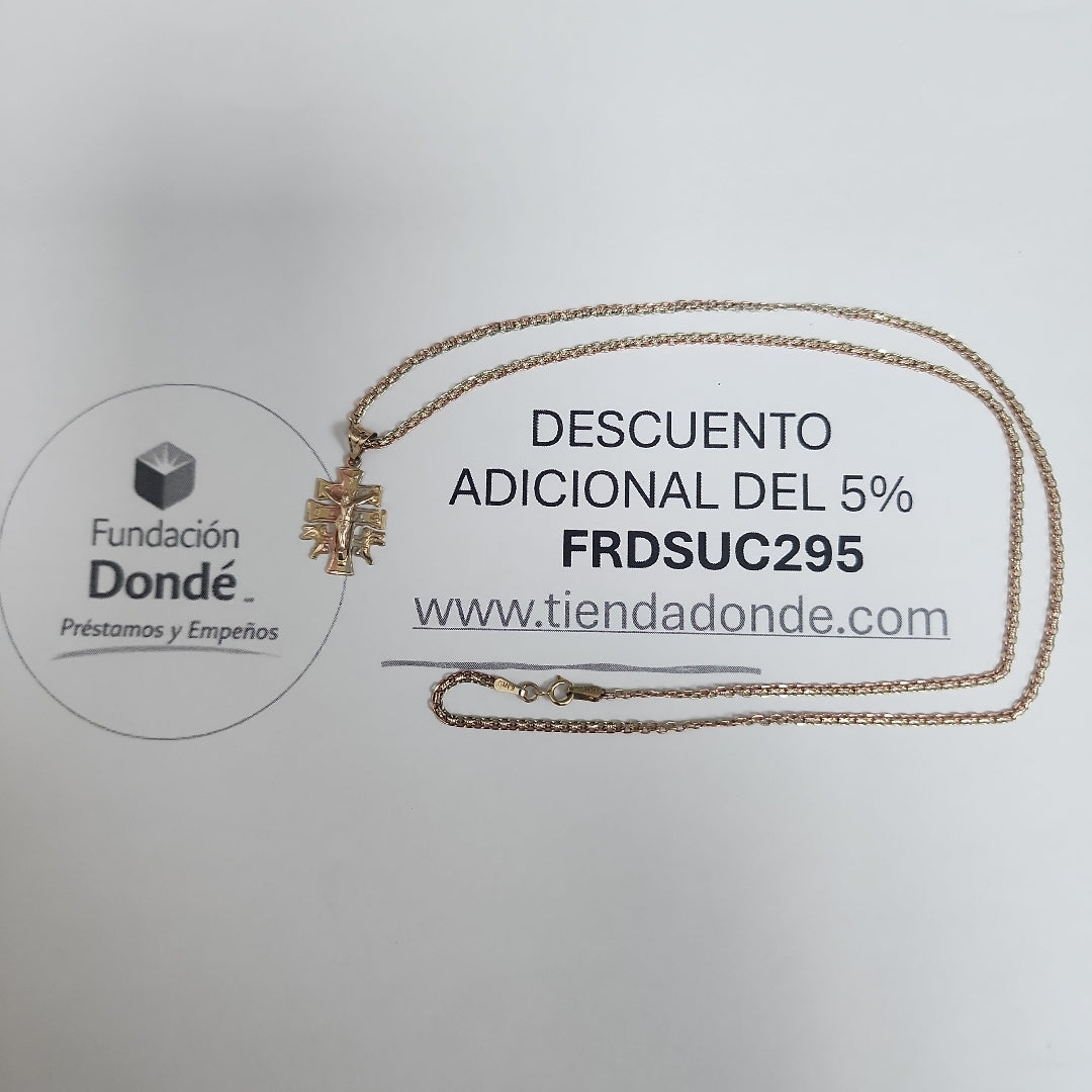 CADENA, DIJE ORO 10 K 5.7 GRMS (SEMINUEVO)
