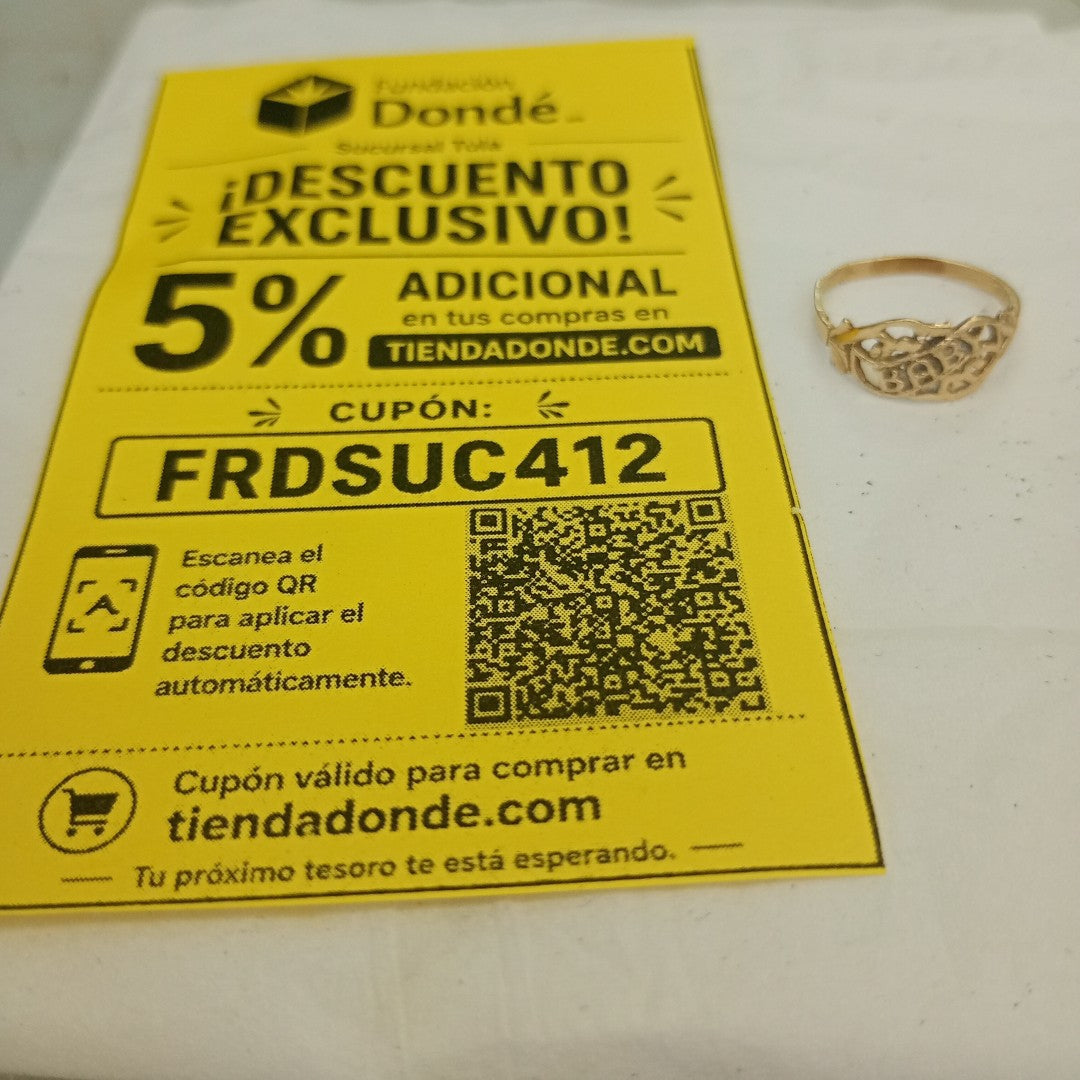 ANILLITO ORO 14 K 0,80 GRMS (SEMINUEVO)