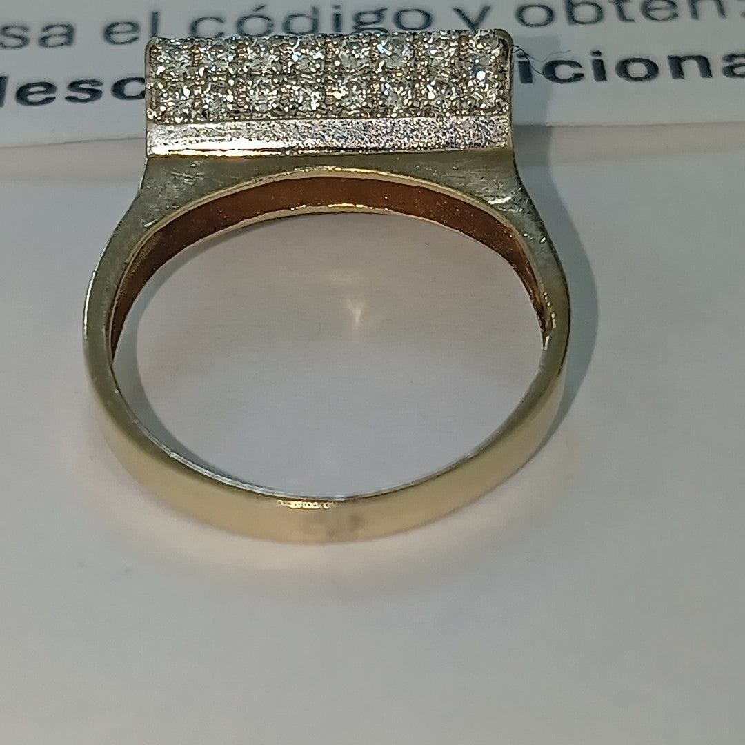 ANILLO ORO,RODIADO 14 K 3,10 GRMS (SEMINUEVO)