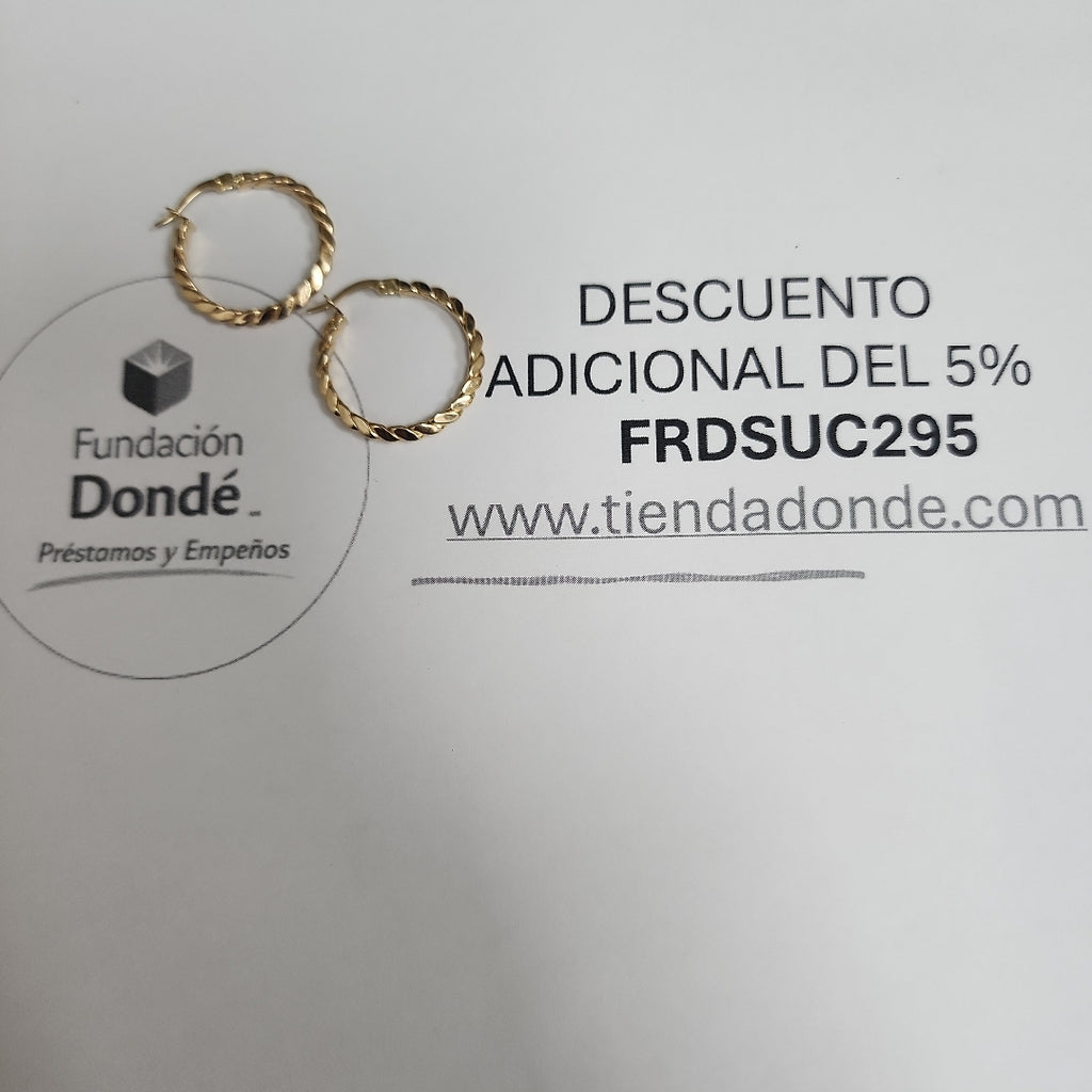 ARRACADAS ORO 14K 1.8 (NUEVO)