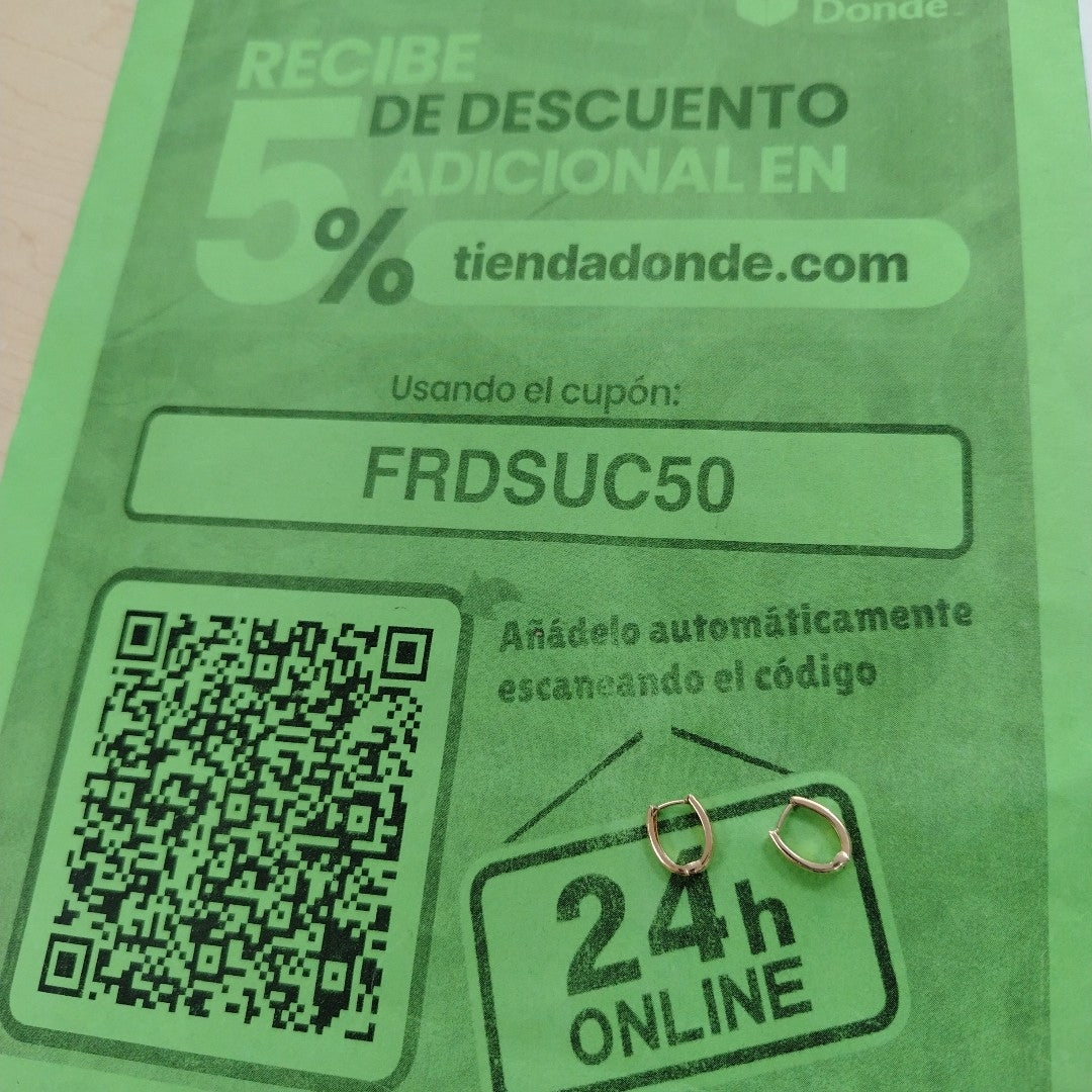 HUGGIES ORO 14K 1.1 (NUEVO)