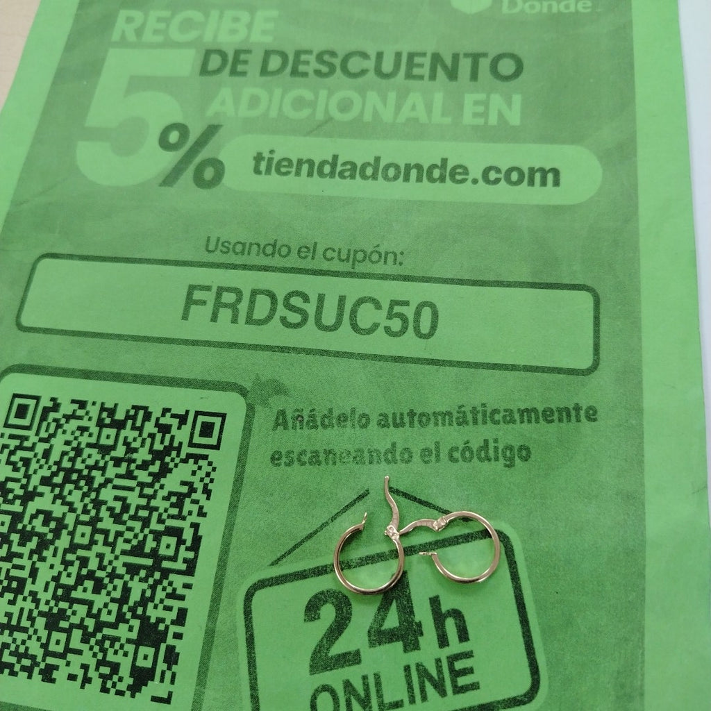 ARRACADAS ORO 14K 1.4 (NUEVO)