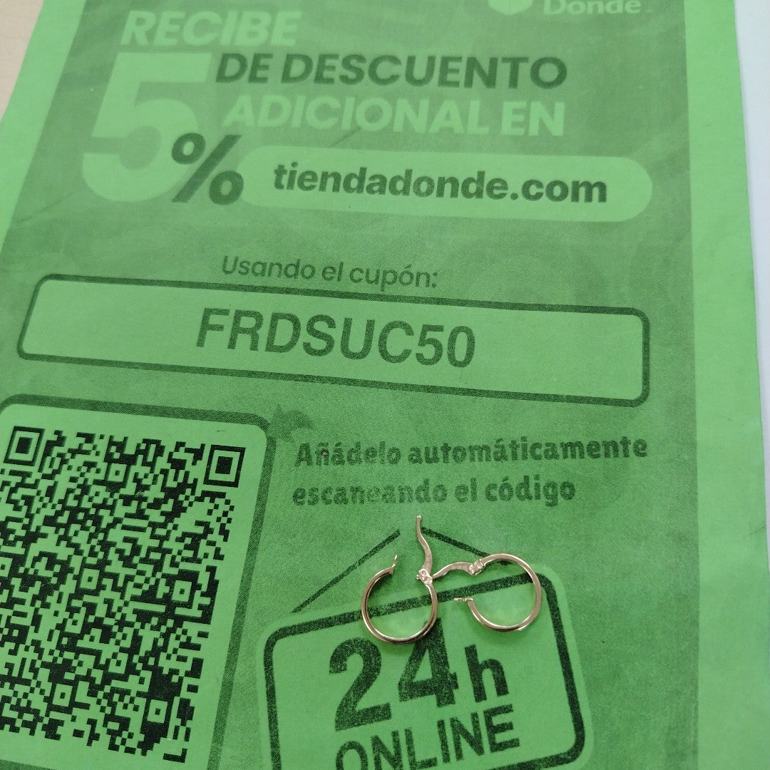 ARRACADAS ORO 14K 1.4 (NUEVO)