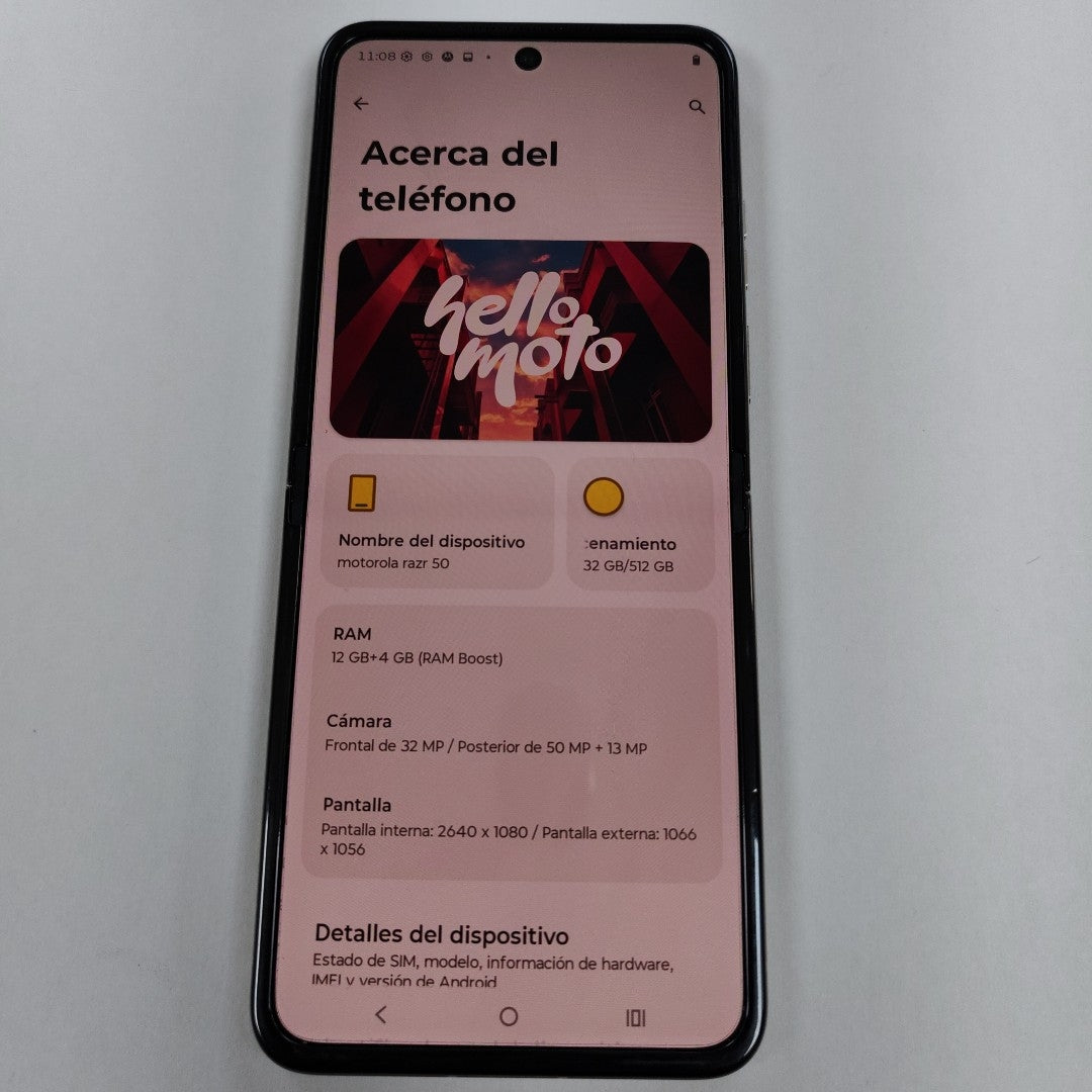 CELULAR MOTOROLA RAZR 50 5G XT2453-1 512 GB 12 GB RAM (SEMINUEVO)
