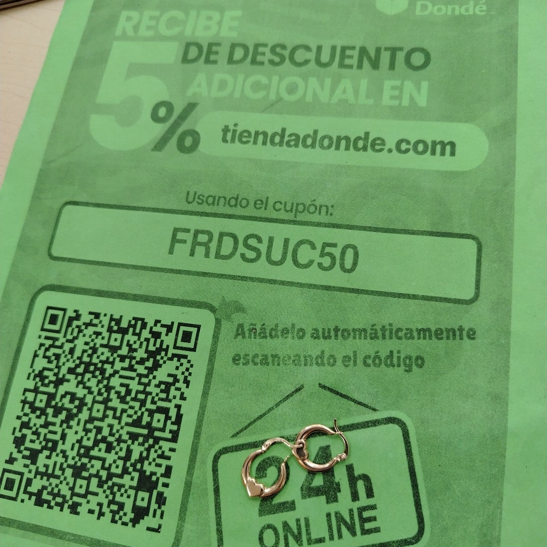 ARRACADAS ORO 14K 1.1 (NUEVO)