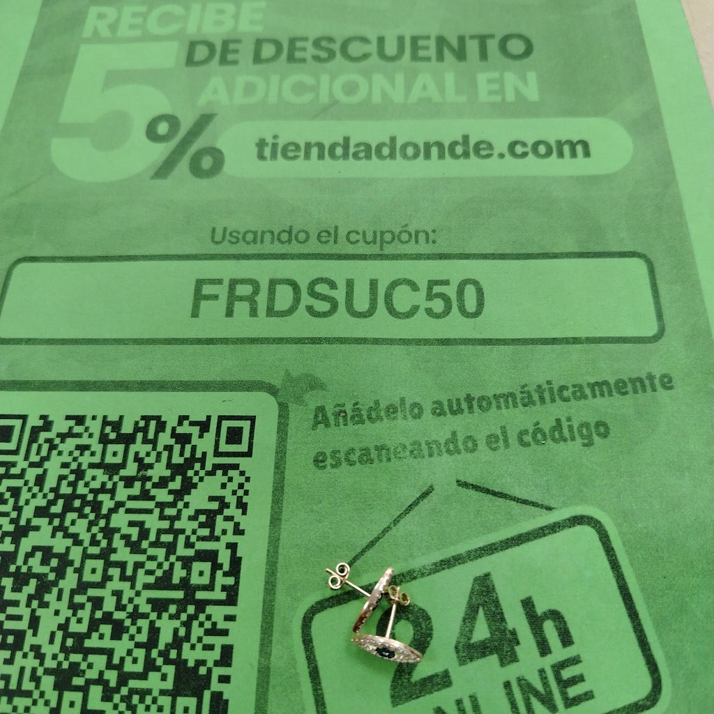 BROQUELES ORO 14K 1.5 (NUEVO)