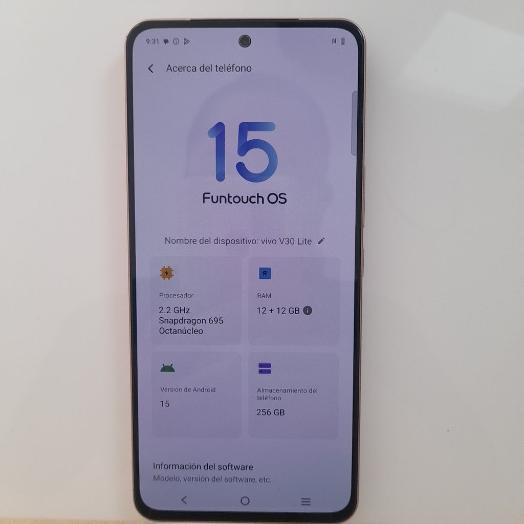 CELULAR VIVO V30 LITE V2314 (2023) 256 GB 12 GB RAM (SEMINUEVO)
