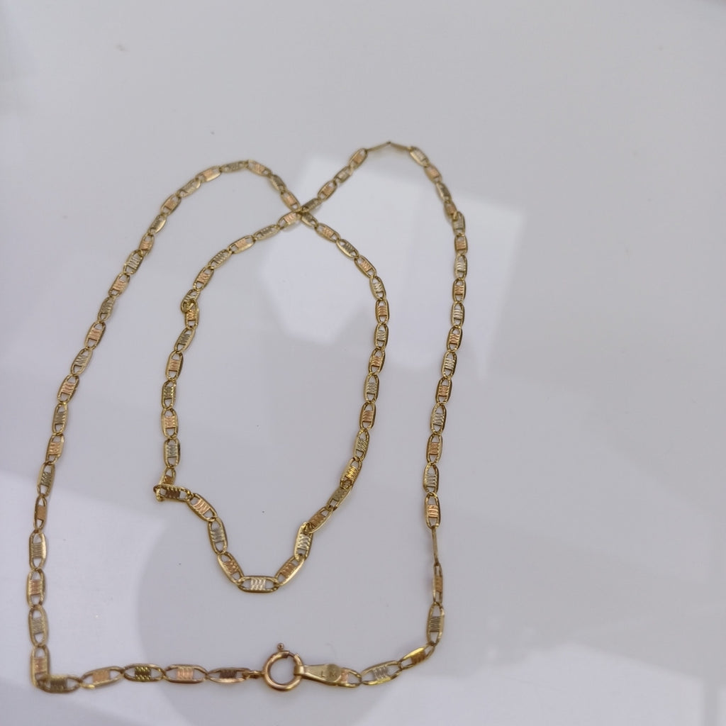 CADENA ORO, RODIADO 10 K 3.7 GRMS (SEMINUEVO)