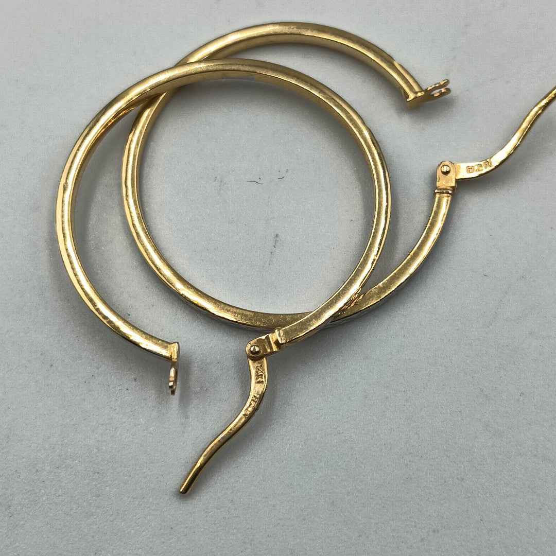 ARRACADAS PAR ORO 14 K 1.8 GRMS (SEMINUEVO)