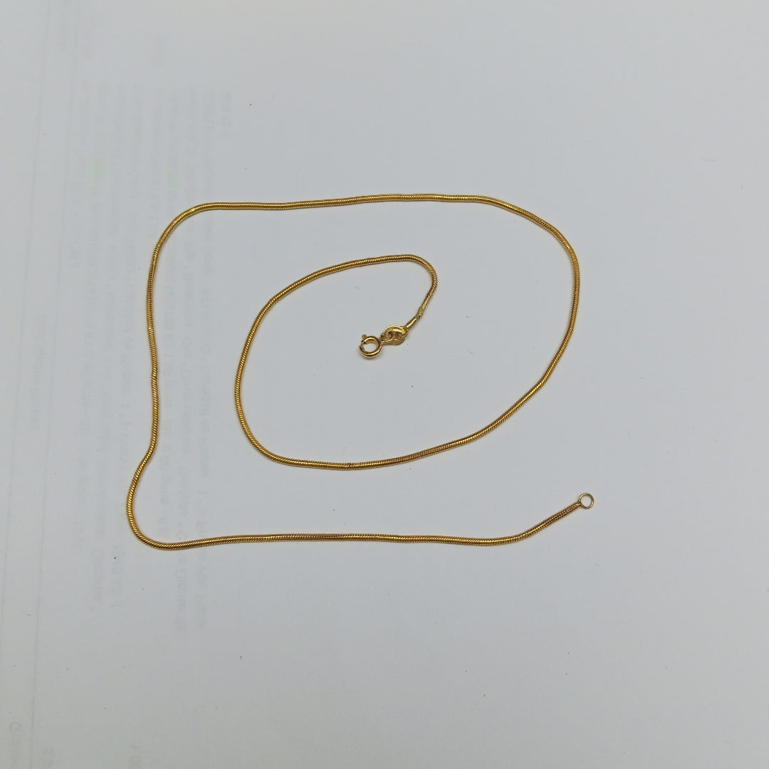 CADENA ORO 14 K 3.5 GRMS (SEMINUEVO)