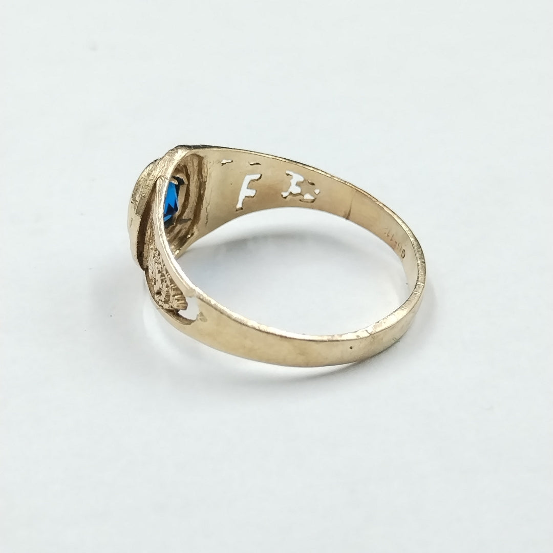 ANILLO DE GRADUACIÓN ORO 10 K 2,60 GRMS (SEMINUEVO)