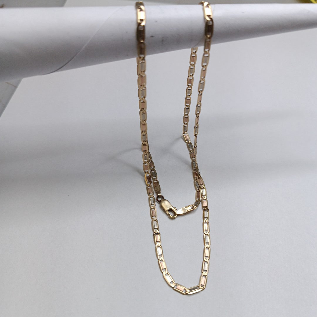 CADENA ORO COMBINADO 10 K 9,60 GRMS (SEMINUEVO)