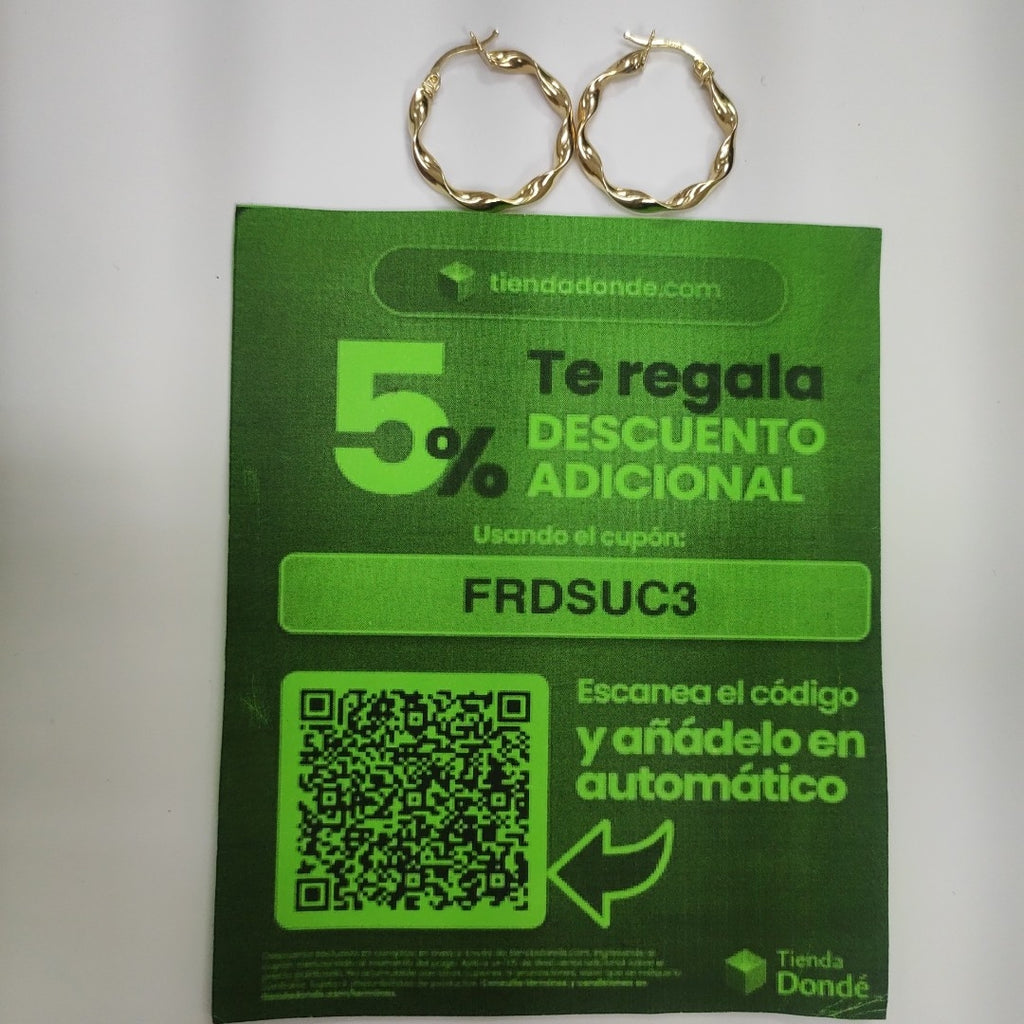 ARRACADAS ORO 14K 1.9 (NUEVO)