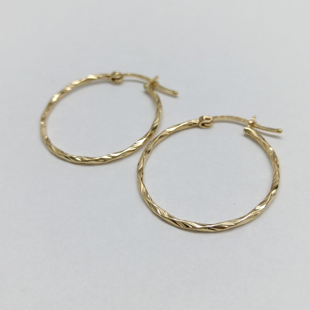 ARRACADAS PAR ORO 14 K 1.8 GRMS (SEMINUEVO)