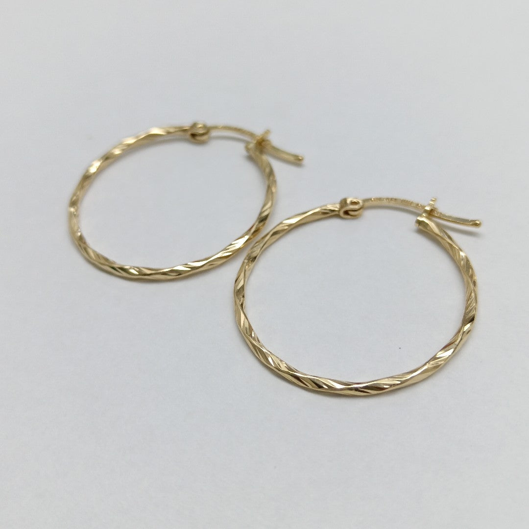 ARRACADAS PAR ORO 14 K 1.8 GRMS (SEMINUEVO)