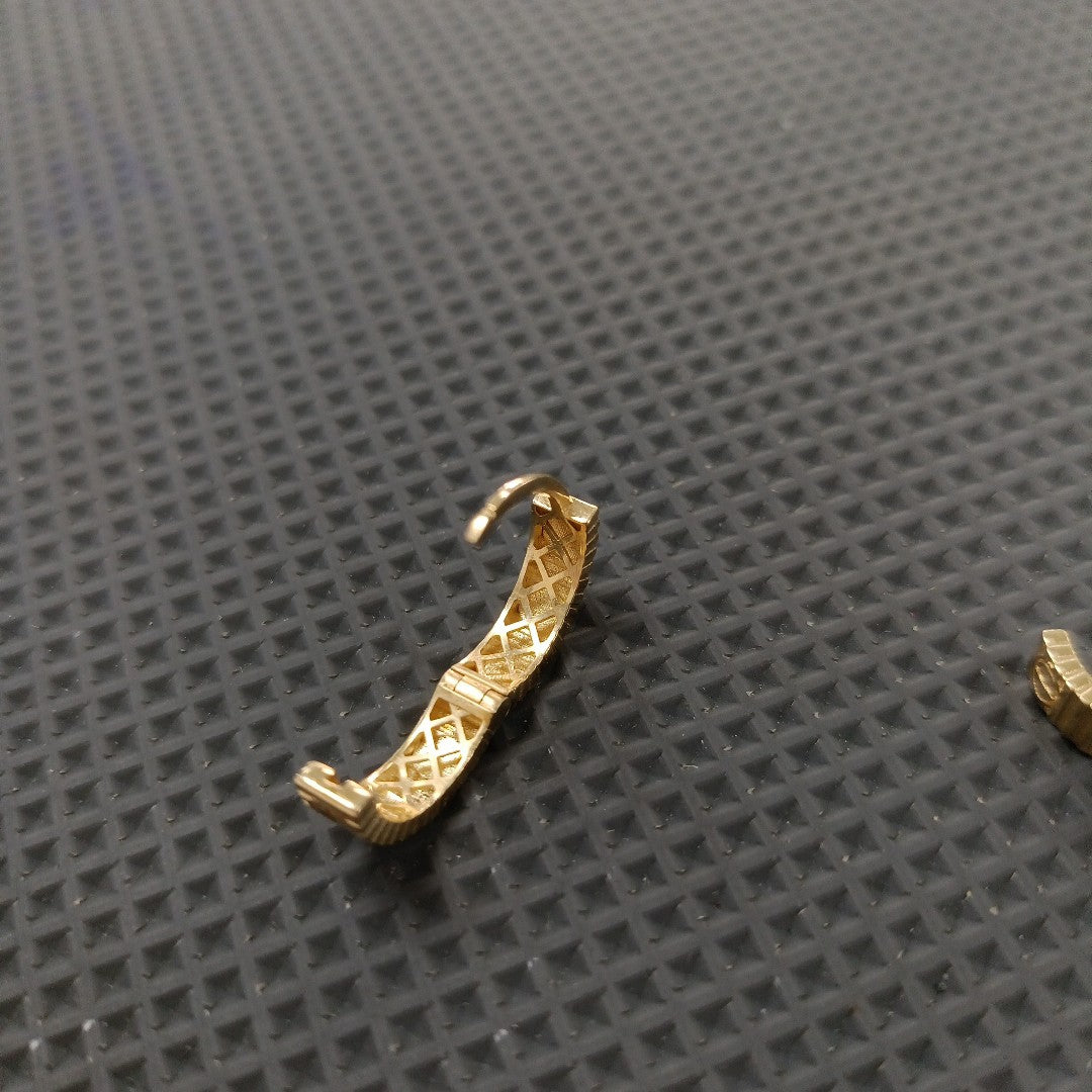 ARRACADAS PAR ORO 14 K 2.8 GRMS (SEMINUEVO)