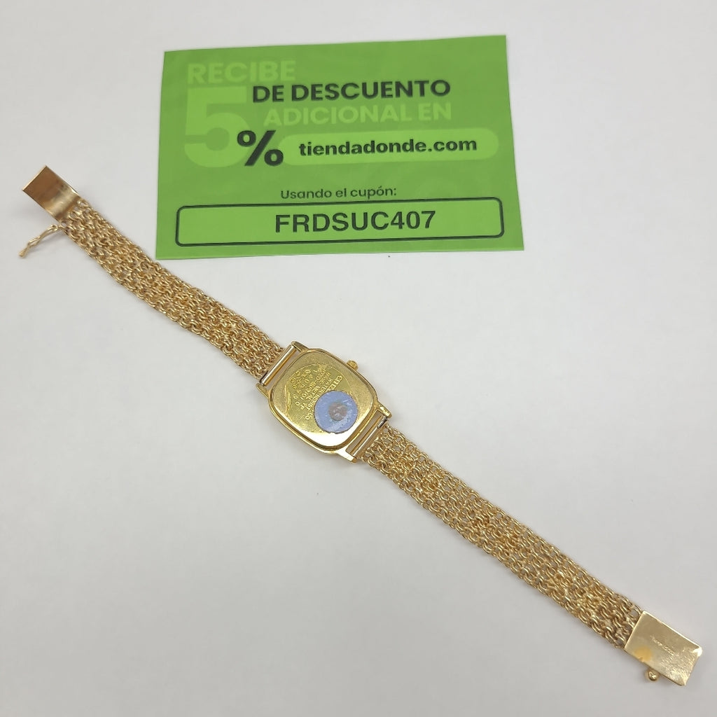 RELOJ CAJA ACERO PULSO ORO ORO 10 K 27.6 GRMS (SEMINUEVO)