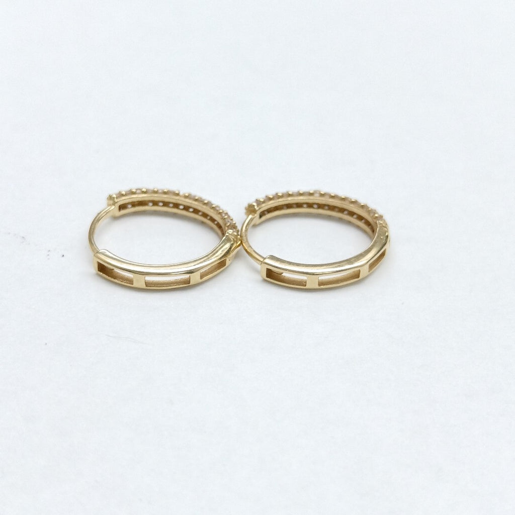 ARRACADAS PAR ORO 14 K 1.5 GRMS (SEMINUEVO)