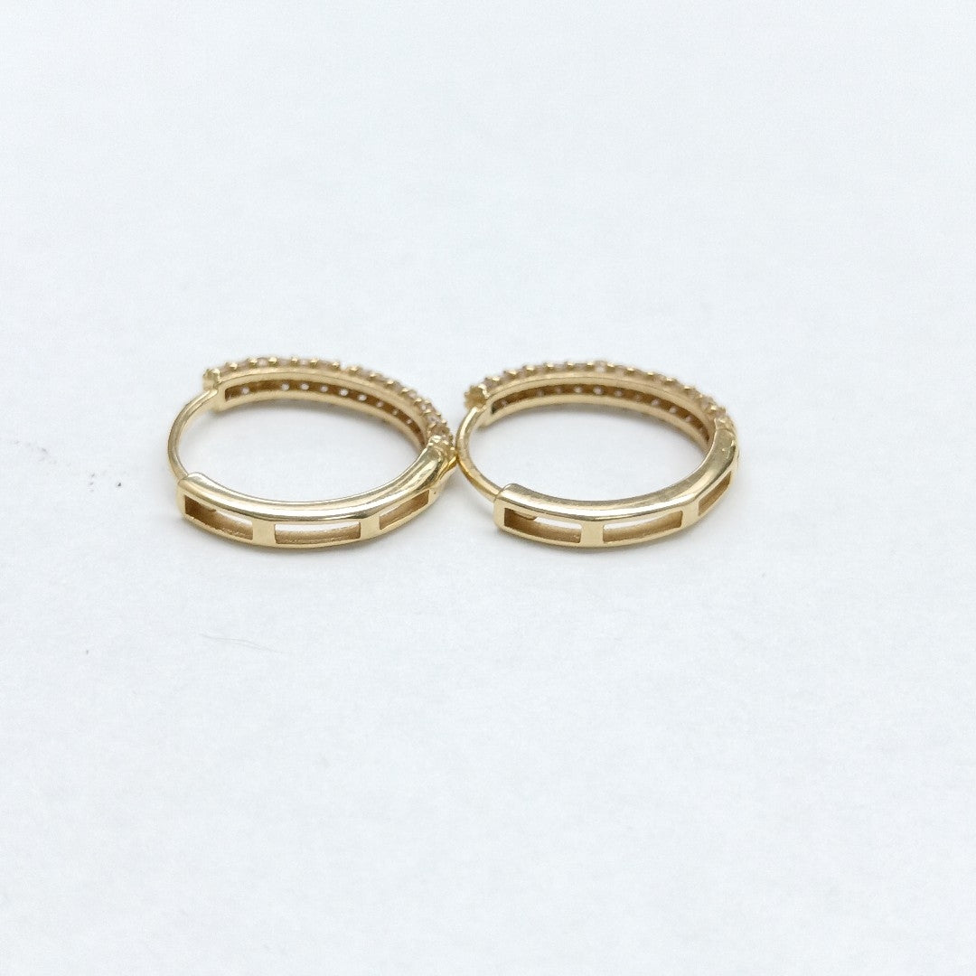 ARRACADAS PAR ORO 14 K 1.5 GRMS (SEMINUEVO)