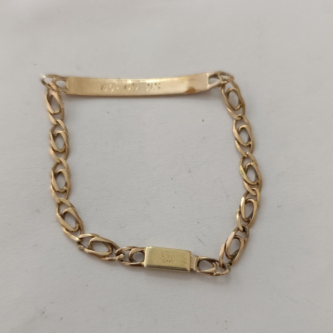 ESCLAVA ORO 14 K 3.7 GRMS (SEMINUEVO)