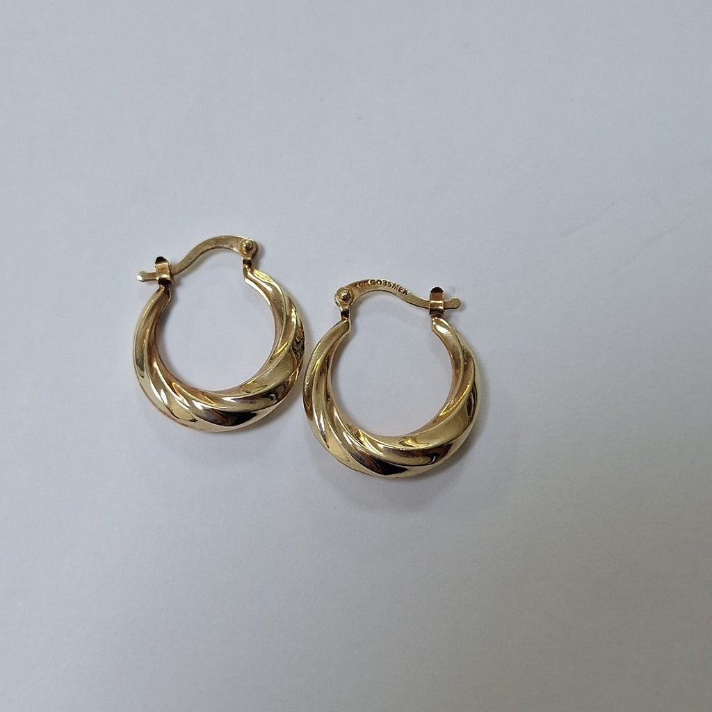 ARRACADAS PAR ORO 10 K 1.7 GRMS (SEMINUEVO)