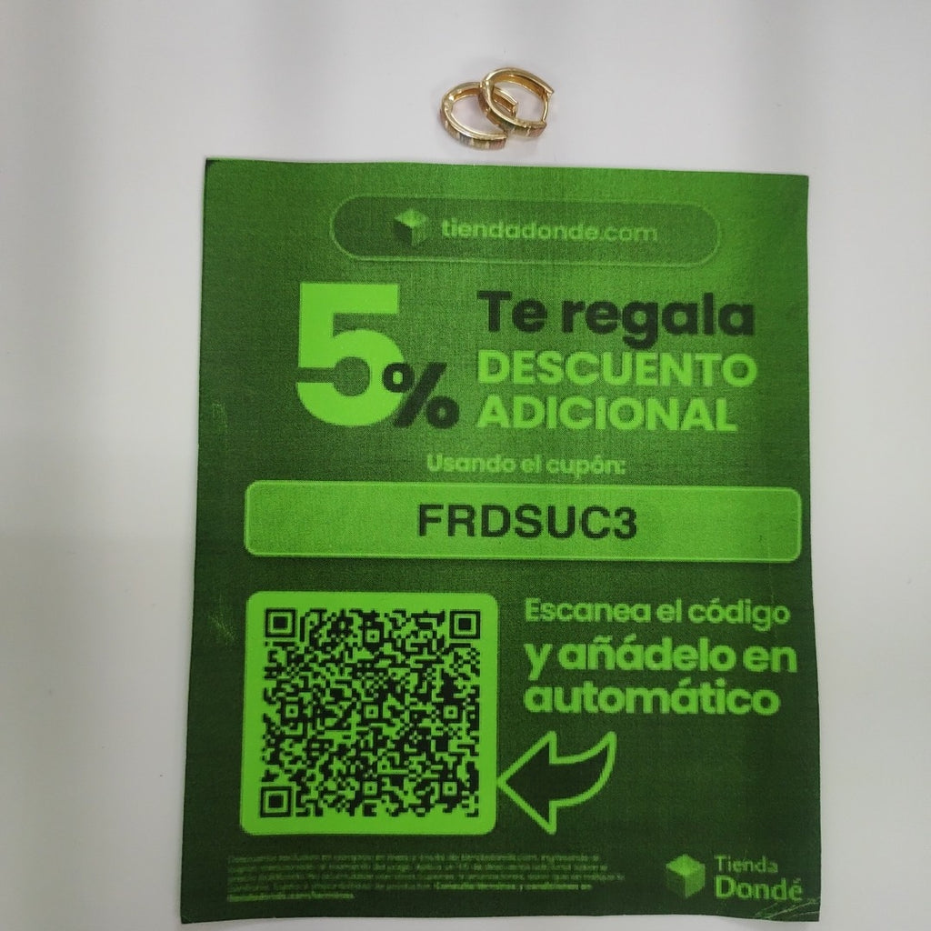 HUGGIES ORO 14K 1.1 (NUEVO)
