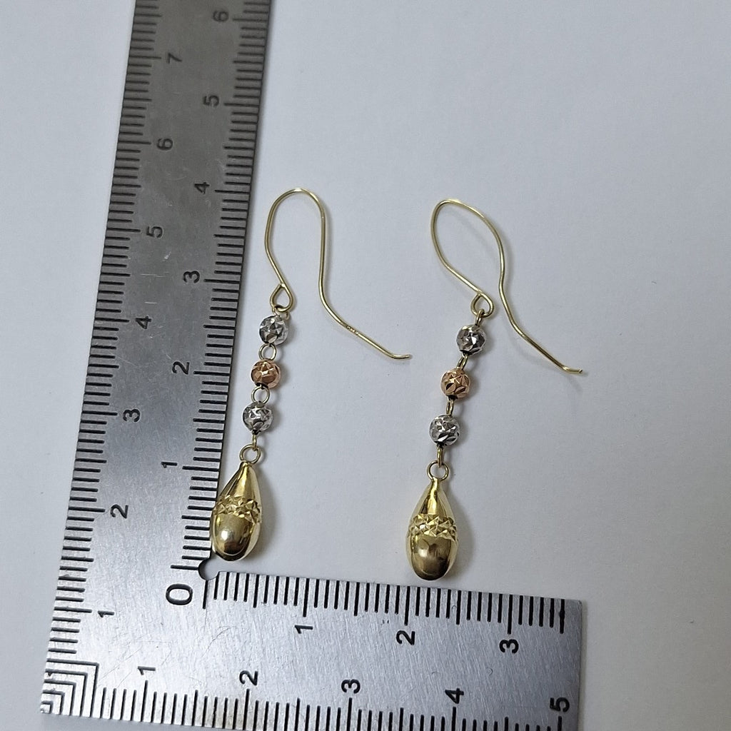 ARETES PAR ORO 14 K 1.2 GRMS (SEMINUEVO)