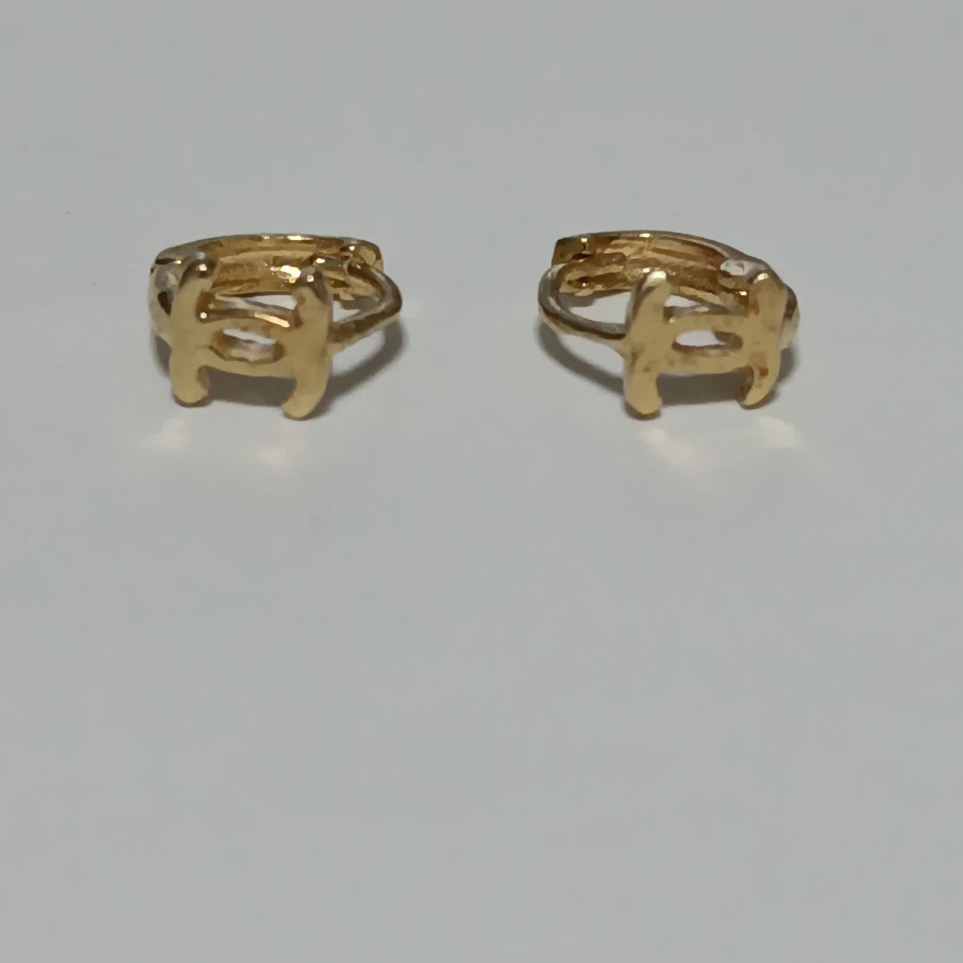 ARETES PAR ORO 14 K 0.7 GRMS (SEMINUEVO)