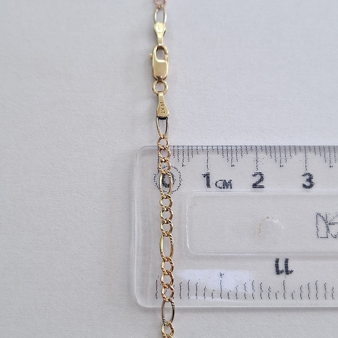 CADENA ORO, ORO COMBINADO 14 K 4.5 GRMS (SEMINUEVO)