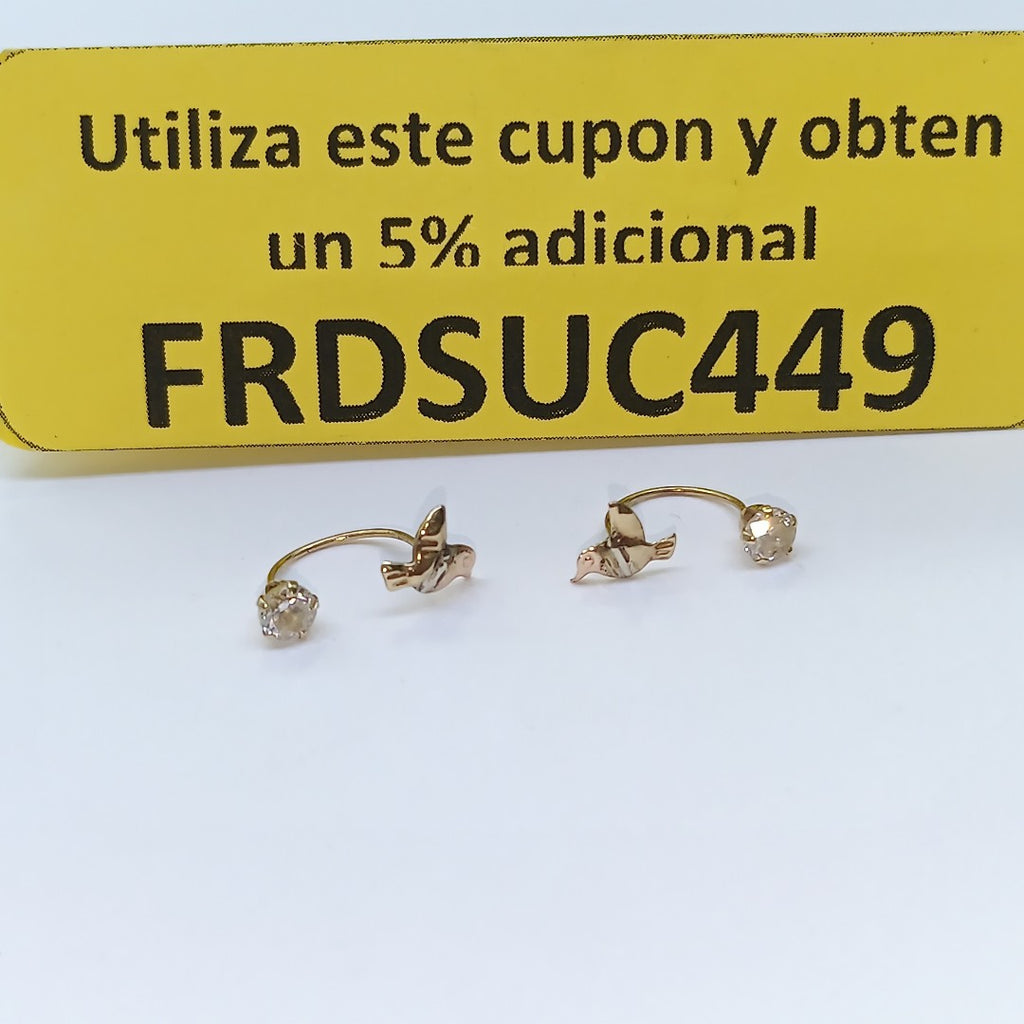 BROQUELES PAR ORO 10 K 0,50 GRMS (SEMINUEVO)