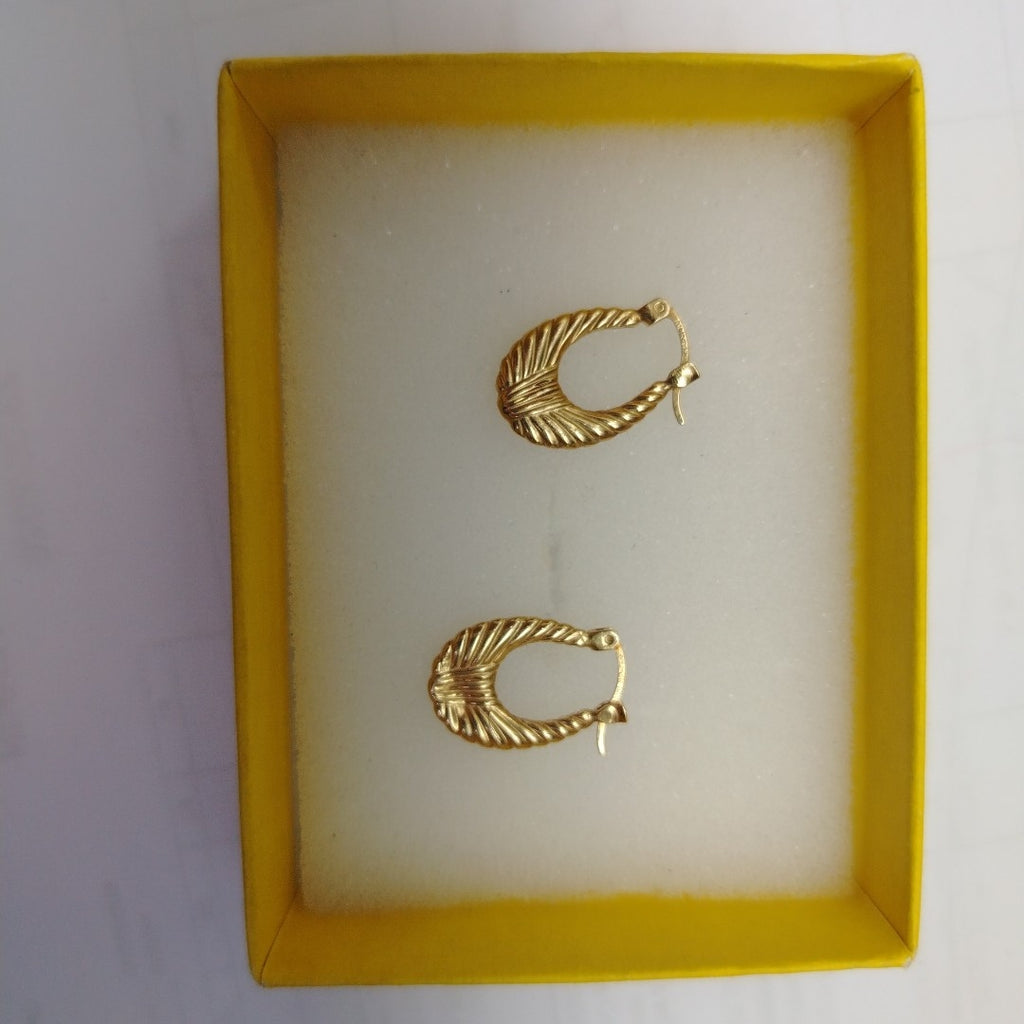 ARRACADAS PAR ORO 14 K 1.5 GRMS (SEMINUEVO)