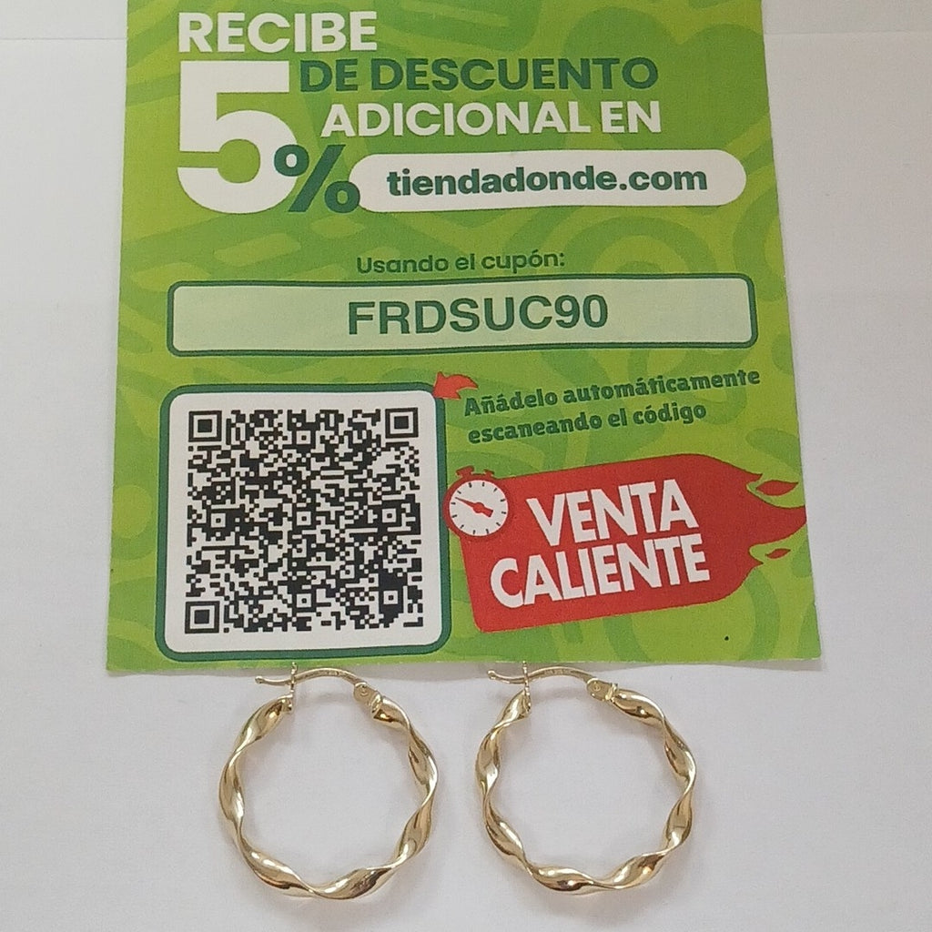 ARRACADAS ORO 14K 2 (NUEVO)
