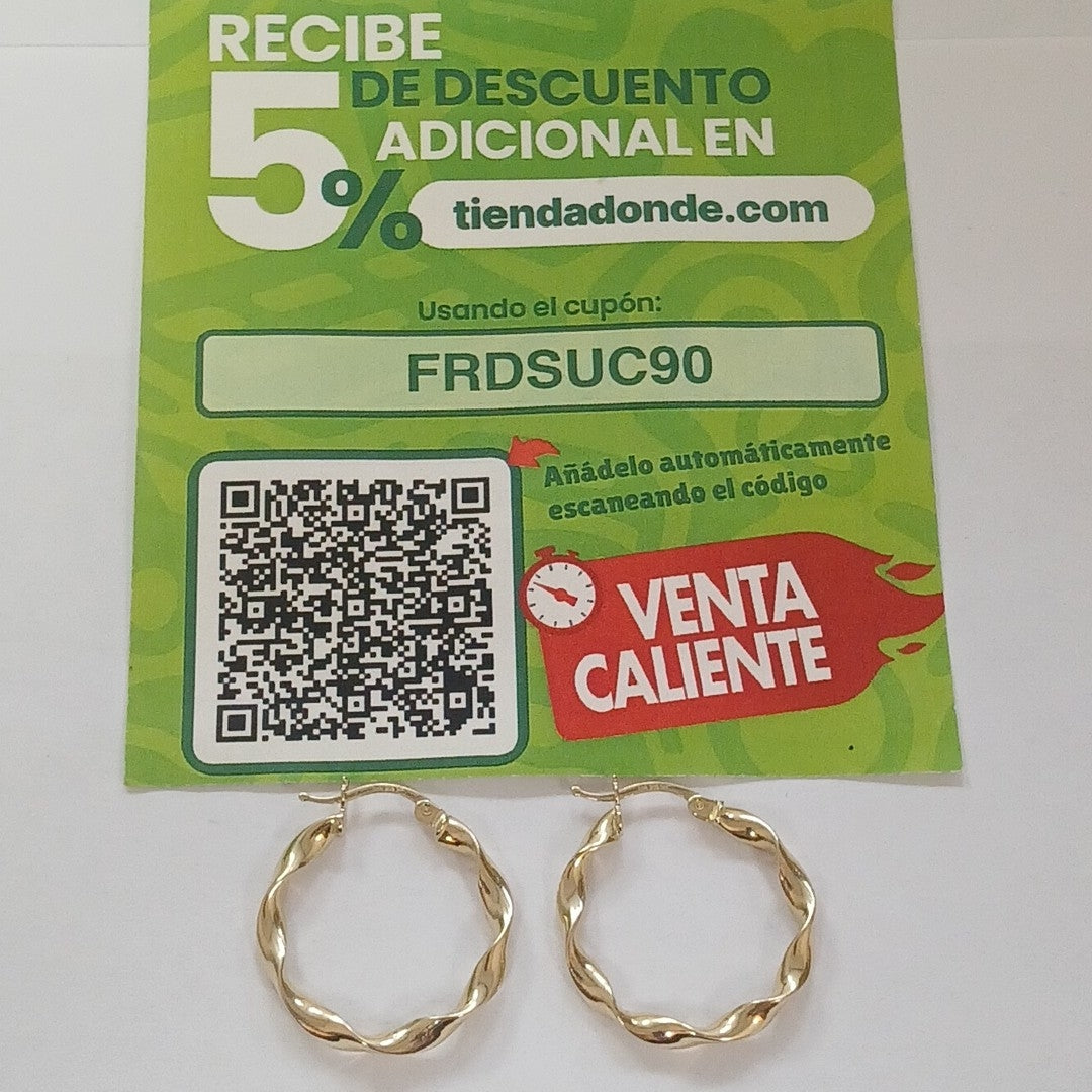 ARRACADAS ORO 14K 2 (NUEVO)