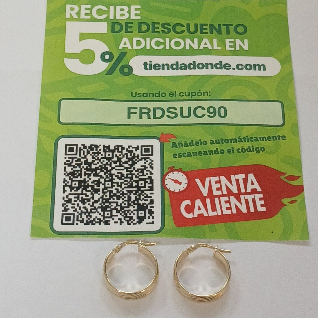 ARRACADAS ORO 14K 1.9 (NUEVO)