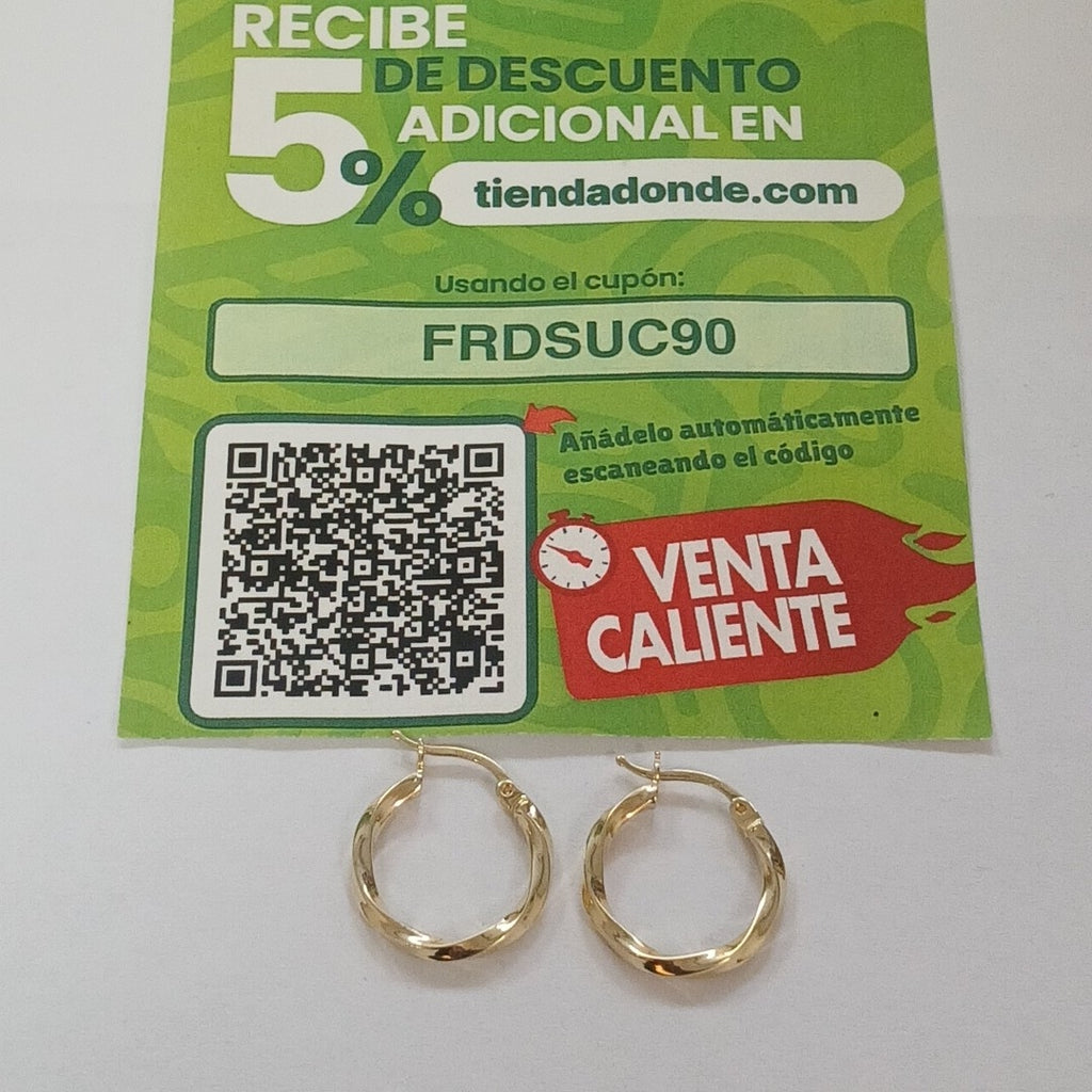 ARRACADAS ORO 14K 1.4 (NUEVO)
