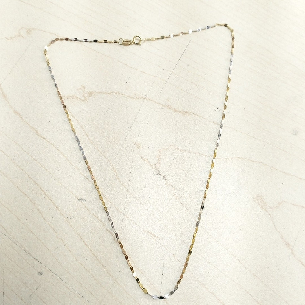 CADENA ORO, RODIADO 14 K 1.1 GRMS (SEMINUEVO)