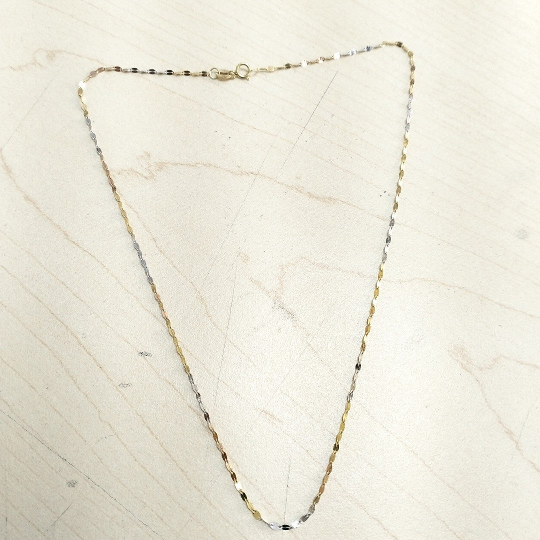 CADENA ORO, RODIADO 14 K 1.1 GRMS (SEMINUEVO)