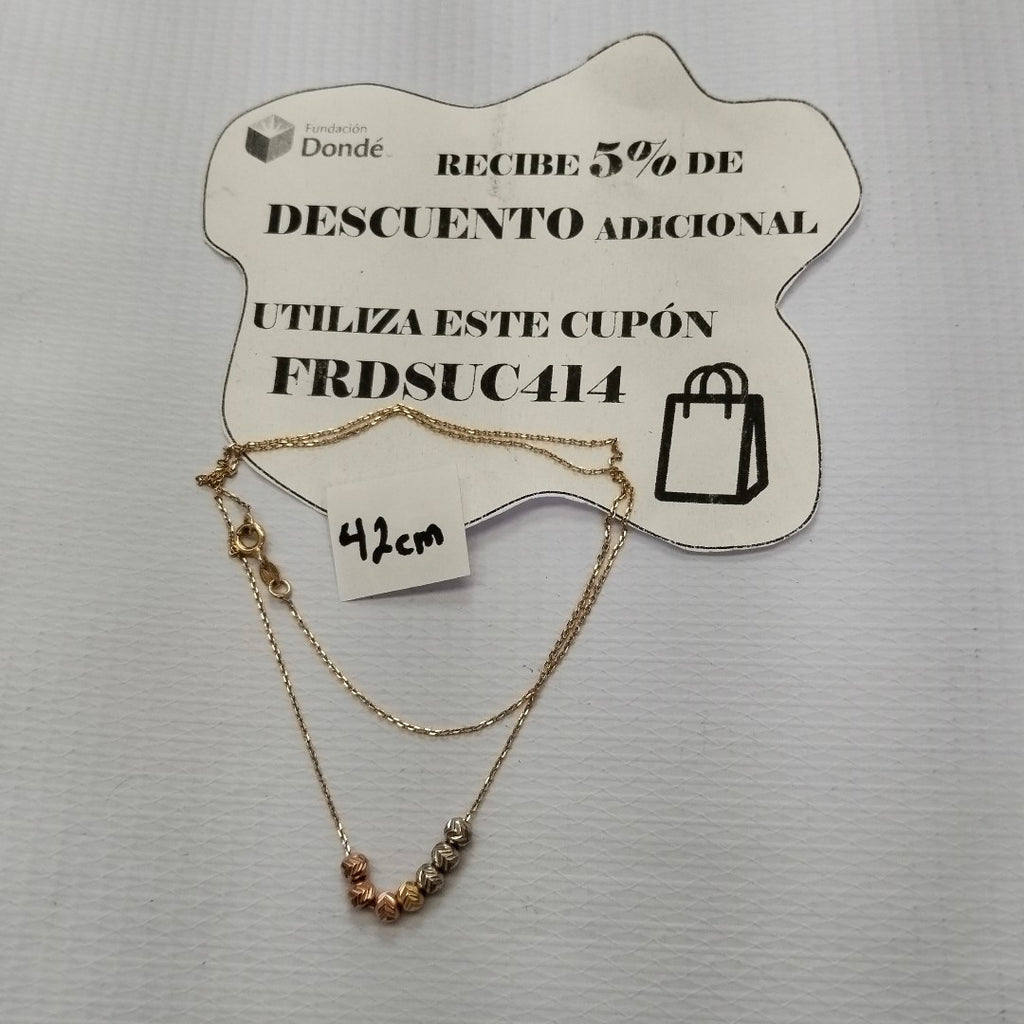 CADENA ORO 14 K 2.1 GRMS (SEMINUEVO)