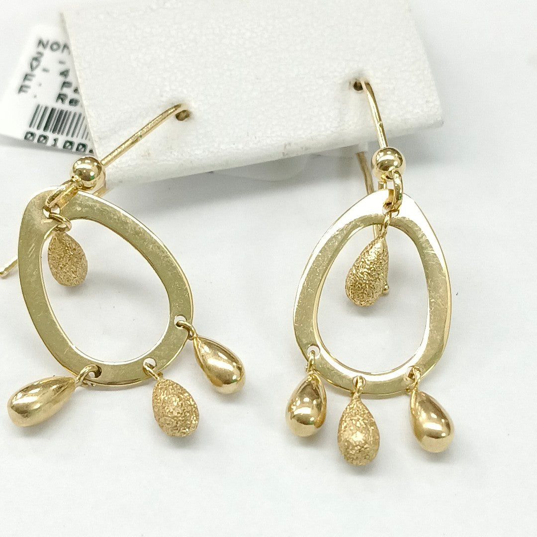 ARETES PAR ORO 14 K 3.1 GRMS (SEMINUEVO)
