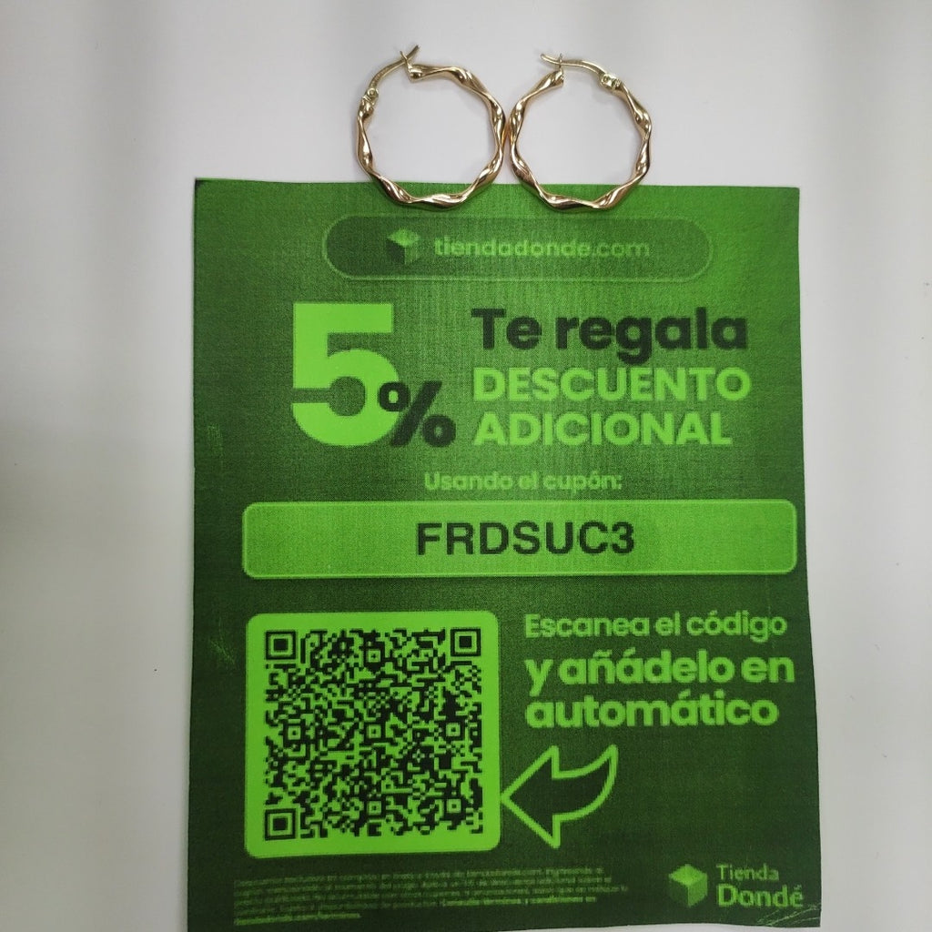 ARRACADAS ORO 14K 1.5 (NUEVO)