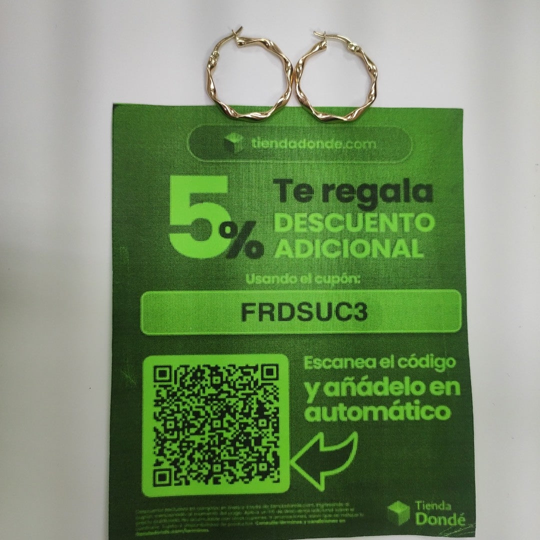 ARRACADAS ORO 14K 1.5 (NUEVO)