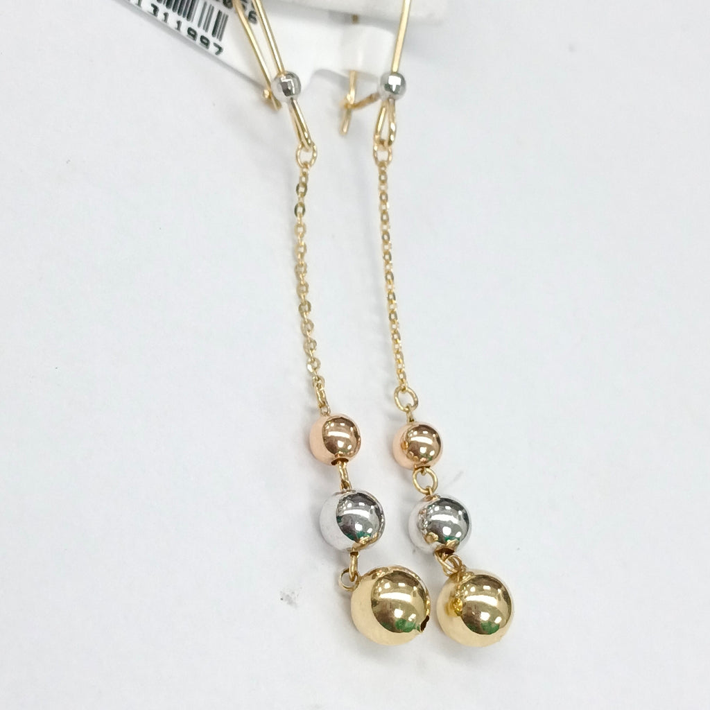 ARETES PAR ORO 14 K 2.7 GRMS (SEMINUEVO)