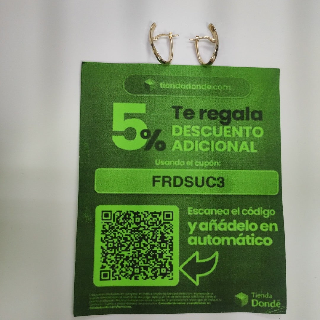 ARRACADAS ORO 14K 1.5 (NUEVO)