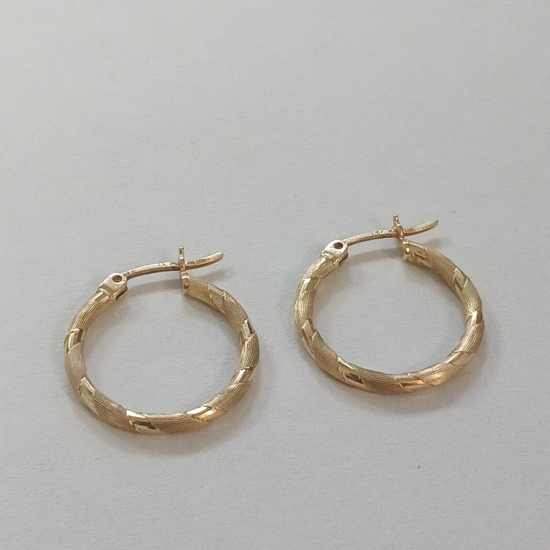 ARRACADAS PAR ORO 14 K 2,00 GRMS (SEMINUEVO)