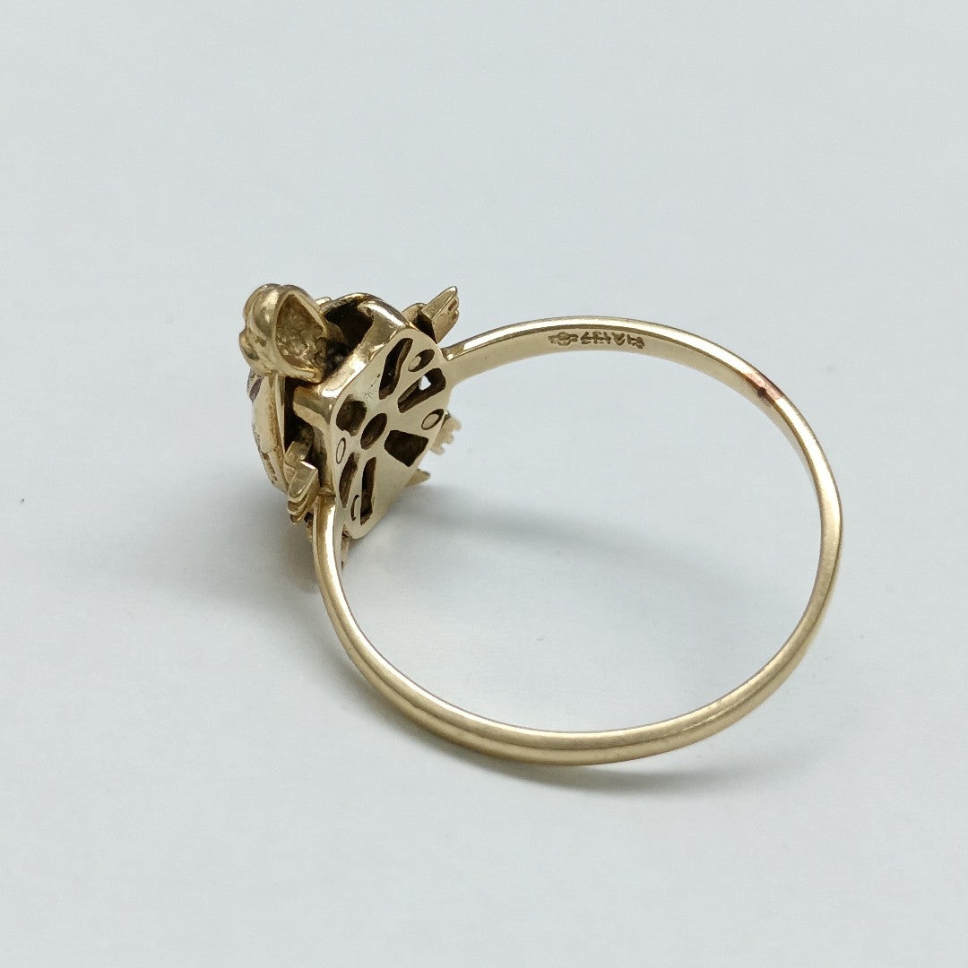 ANILLITO ORO, ORO COMBINADO 14 K 3.1 GRMS (SEMINUEVO)