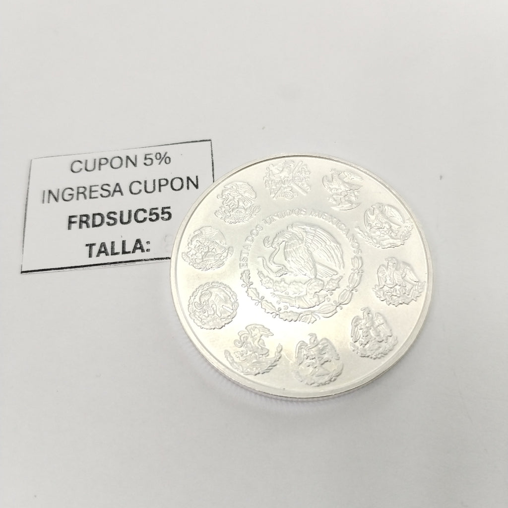 MEDALLA CONMEMORATIVA PLATA 31.2 GRMS (SEMINUEVO)