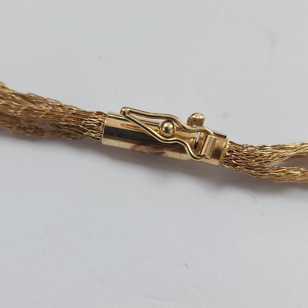 GARGANTILLA ORO, ORO PLATINO 14 K 18.5 GRMS (SEMINUEVO)