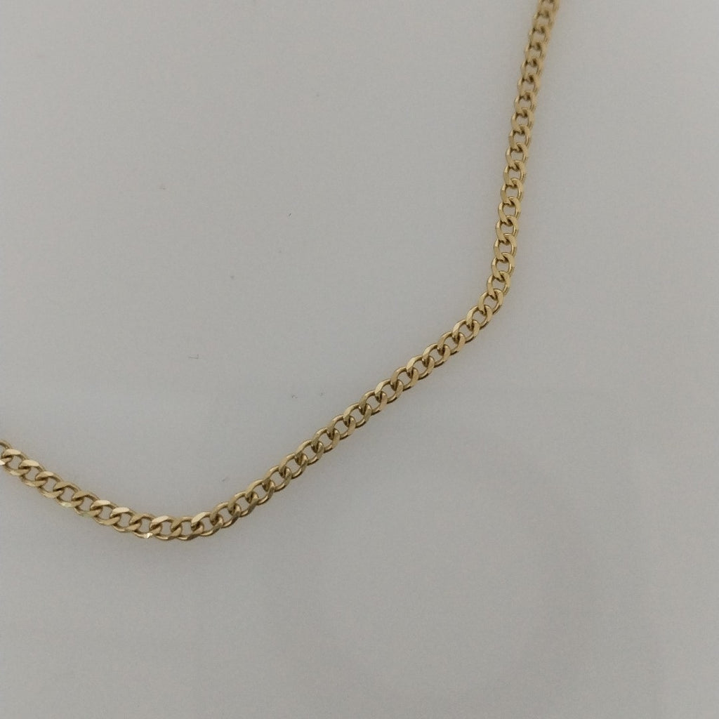 CADENAS TEJIDO BARBADA ORO 10K 60 CM 4.2 GR (NUEVO)